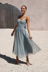 Diana Midi Dress Sage Mssaz Desses