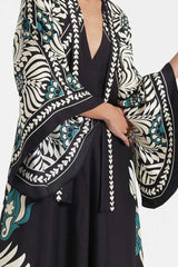 Magnifico Printed Maxi Dress Black Mssaz Desses
