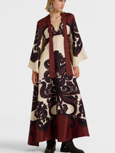 Grenadilla Print Satin Dress Mssaz Desses