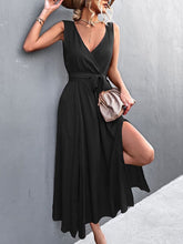 Sleeveless V Neck Long Party Dress Mssaz Desses