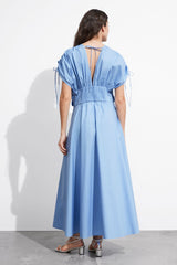Maggie Floral Appliqué V-neck Maxi Dress Mssaz Desses