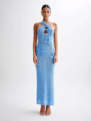 Kyla Floral Crochet Maxi Dress Mssaz Desses