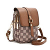 Retro Multi Layer Phone Small Lightweight Single Purse Travel Everyday Use Shoulder Crossbody Bag Mssza