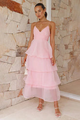 Shayla Maxi Dress Pink Mssaz Desses