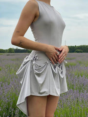 Bow-Tie Convertible Dress Mssaz Desses