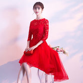 New Short Front Long Back Elegant Party Banquet Prom Dresses Mssaz Desses