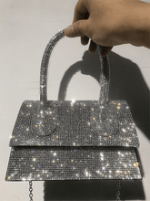 Black Diamonds Top Handle Bags Bling Womens Hand Bags New Arrival Leisure Armpit Shopping Shoulder Bags Mssza