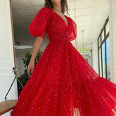 Black Mesh Starry Tulle Elegant Dresses Mssaz Desses