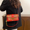 Butterfly Lock Buckle Leather Crossbody Small Square Designer Snake Handbags Mssza