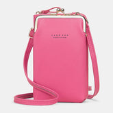 Card Slots Solid Shoulder Crossbody Bag Mssza