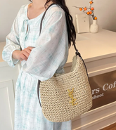 Casual Brand Design High-quality Straw Woven Vacation Tote Bag Single-Shoulder Bag Mssza