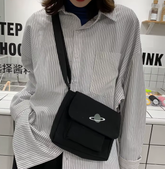 Casual Collage Student Messenger Small Bag Canvas Shoulder Crossbody Bag Mssza