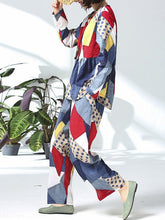 Casual Cotton Linen Floral Print Two Pieces Suits Mssza