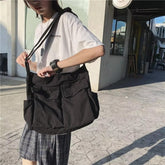 Casual Flap Pocket Large Capacity Designer Shoulder Bag Mssza