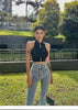 Casual Halter Off Shoulder Elastic Slim Solid Knit Sports Solid Tank Tops Mssza