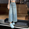 Casual High Waist With Pockets Large Size Splicing Skirt Streetwear Mssza