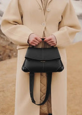 Casual Large-Capacity Leather Pleated Shoulder Crossbody Bags Mssza