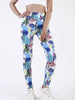 Casual Printed Elastic Workout High Waist Fitness Leggings Mssza