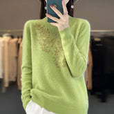 Casual Pullover Woolen Slim Fit Diamond Knitted Thick and Warm Top Mssza