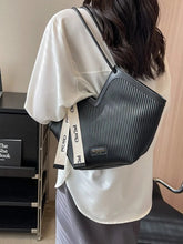 Casual Ribbons All-match Canvas Commuter Versatile Shoulder Student Tote Bag Mssza