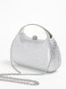 Casual Solid Diamond Handy Dinner Mini Clutch Bag Mssza