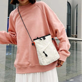 Casual Solid Nylon Mini Waterproof Small Square Travel Shoulder Crossbody Bag Mssza