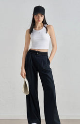 Casual Sports Yoga Quick Drying Straight Wide Leg Pants Mssza