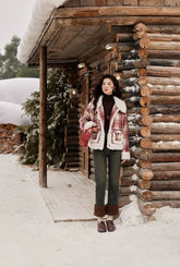 Casual Straight Bootcut High Waist With Pockets Slim Fit Velvet Warm Jeans Mssza