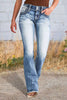 Casual Straight Tube Slimming Embroidered Jeans Streetwear Mssza
