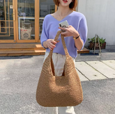 Casual Straw Wicker Woven Handmade Beach Large Totes Bohemia Handbags Mssza