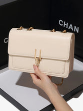 Casual Synthetic Leather Square Appliques Belt Decoration Flip Cover Handbag Crossbody Bag Mssza