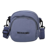 Casual Tote Outdoor Canvas Letter Zipper Shoulder Bag Mssza