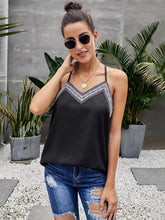 Casual V-Neck Sleeveless Polyester Camis Top Street Wear Mssza
