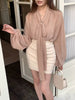 Casual Vintage High Waist Solid Back Zipper Mini Skirt Mssza