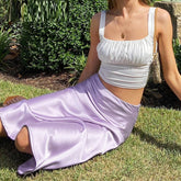 Casual elegant holiday Office high waist skirt Mssza