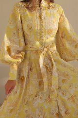 Cécilie Balloon Sleeve Floral Maxi Dress Mssaz Desses