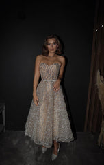 Slim Off Shoulder Party Tube Top Sequins Celebrity Dresses Mssaz Desses