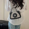 Vintage Minimalist Designer Leather Large Capacity Crossbody Bag Mssza