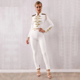Club Bandage Tassel Tops & Pant Night Out Celebrity Evening Party Set Mssza