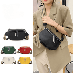 Cowhide Saddle Crossbody Bag Green Retro Casual Women Totes Shoulder Bags 260X90X160mm Mssza