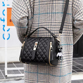 Diamond Lattice Bucket Bag Argyle Cross body Handbag Mssza