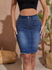 Diamond Studded Bead Wrap Buttocks Skirt Mssza