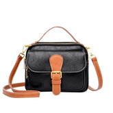 Casual Small Square Solid Color Diagonal Handbags Mssza