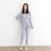 Double Breasted Full Turndown Collar Pants Sets Mssza
