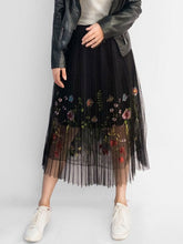Floral Embroidered Maxi Skirt For Women Mssza