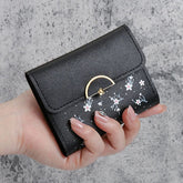 Floral Printed PU Large Capacity Short Wallet Mssza