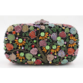 Floral Style Crystal Day Clutches Mssza