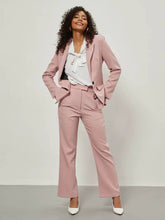 Formal Long Sleeve Single Button Loose Blazer And Pants 2 Pieces Suit Mssza