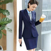 Formal Notched Slim Pant Long Sleeve Blazer 2 Piece Suit Mssza