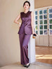 Formal Single Breasted Business Work Blazers And Ankle-Length Pant 2 Piece Set Mssza